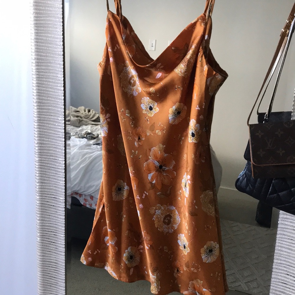 Princess Polly floral satin mini dress